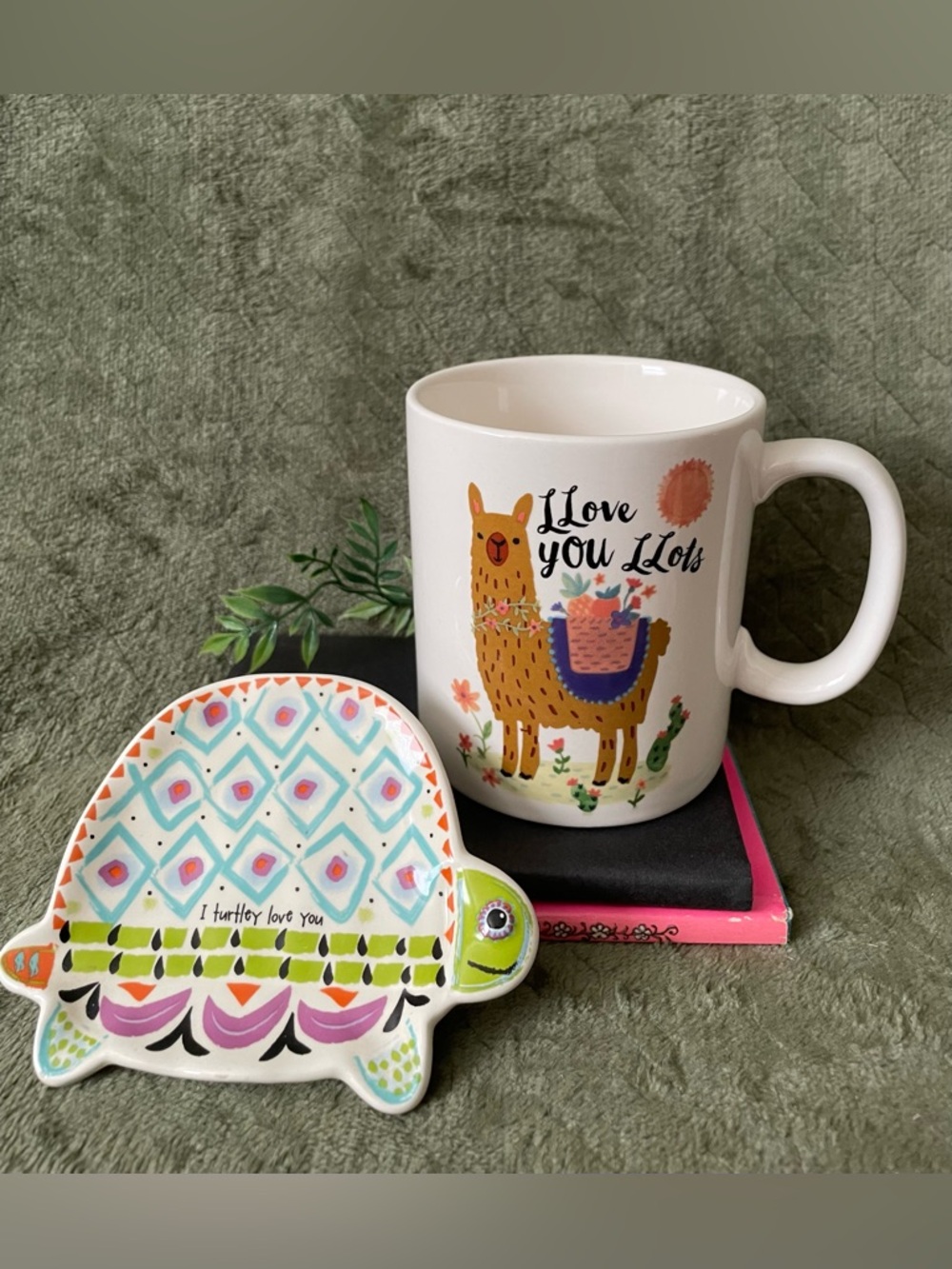 Natural Life lot- mug & trinket dish